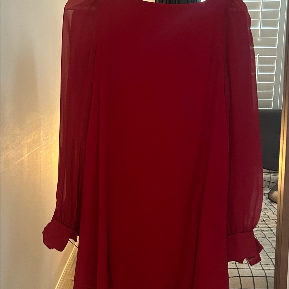 Marciano Red Chiffon Dress